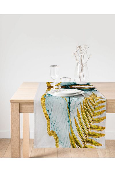 Realhomes Μοντέρνο Suede Runner με ψηφιακή εκτύπωση ειδικής σχεδίασης