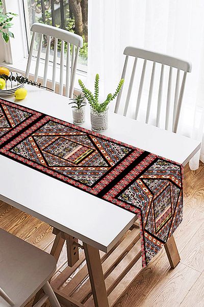Realhomes Μοντέρνο Suede Runner με ψηφιακή εκτύπωση ειδικής σχεδίασης