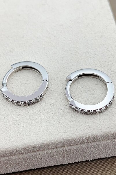 Seda Mücevherat Taşlı Halka Küpe