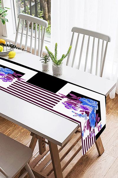 Realhomes Alerg din piele intoarsa cu linie violet si design Black Harmony