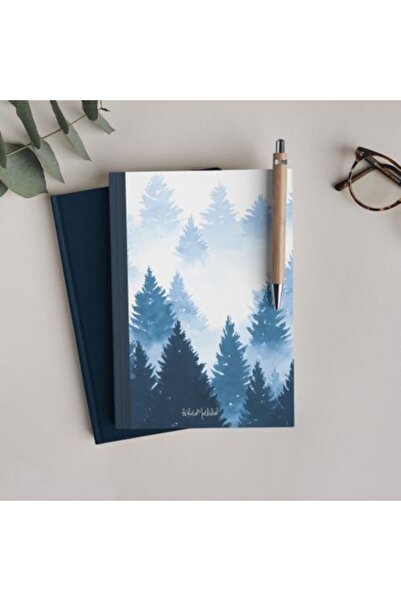 Bikutumutluluk Gift - Unlined Notebook Series - N061 Blue Forest Notebook