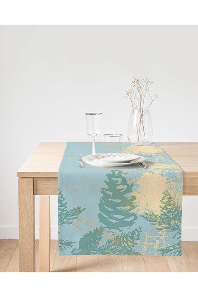 Realhomes عداء من جلد الغزال بتصميم خاص مطبوع رقميًا بنمط رخامي ذهبي على خلفية ملونة