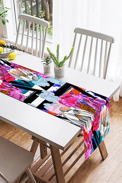 Realhomes Summer Special Series Digital Printed Modern Suede Runner