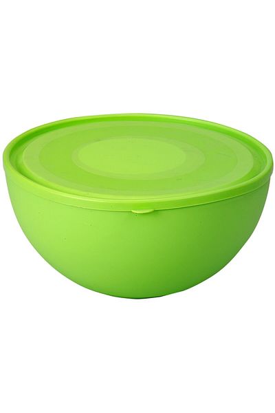 Melkan Home Large Bowl with Round Lid Millennium Green Color 8.5 Liters