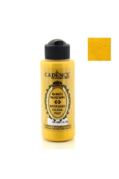 Cadence Su Bazlı Yaldız Akrilik Boya 120ml.109 Simli Altın