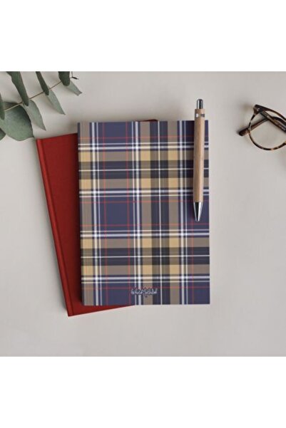 Bikutumutluluk Gift - Unlined Notebook Series - N080 Purple Plaid Notebook
