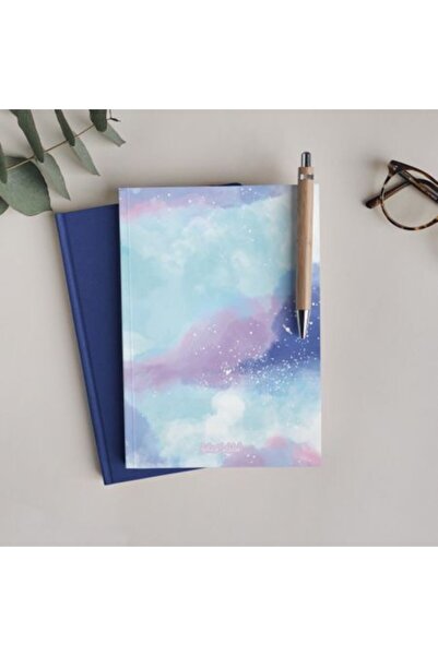 Bikutumutluluk Gift - Unlined Notebook Series - N056 Lilac Blue Sky Notebook