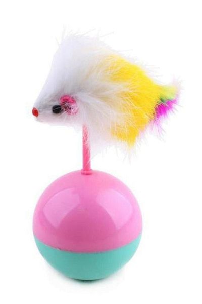 Buffer Hairy Mouse Pilgrim Lying Cat Play Ball - Educational Kitten Mouse Chasing Toy