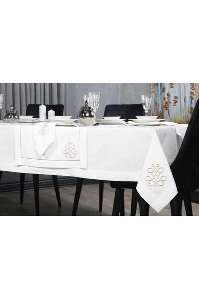 caka home design تأثير الكتان المطرز الملكي (حجر)