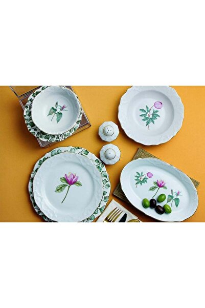 Porland Flower 34 Parça 6 Kişilik Yemek Takımı 04por033497