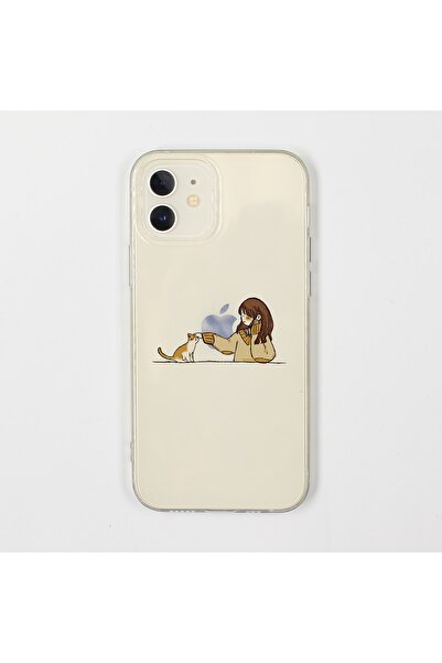 shoptocase Iphone 12pro Kedicik Ve Kız Telefon Kılıfı