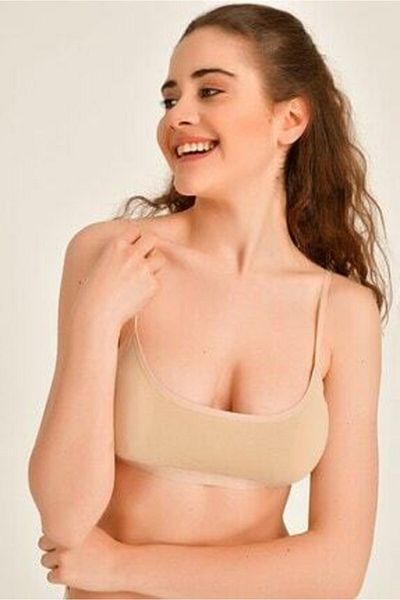 KOTA İÇ GİYİM Women's Bustier with White Rope Suspender Pad