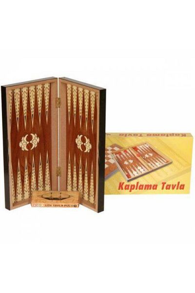 Sedef Okey MDF Coated Large Size Wooden Backgammon Set Wooden Checkerboard Set