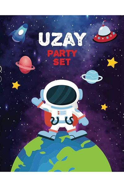 Big Party Space Themed Party Banner 3 Meters