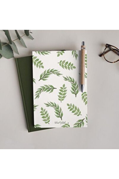 Bikutumutluluk Gift - Unlined Notebook Series - N043 Rosetta Green Plants Not...
