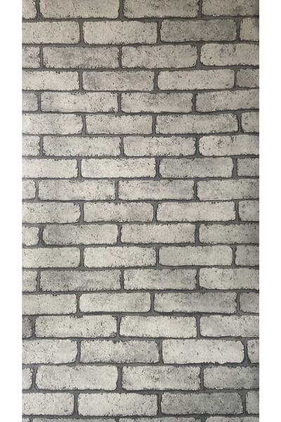 Örtücüm Taş Tuğla Duvar Desenli Kendinden Yapışkanlı Folyo Kağıt Kaplama 45 Cm X 15 Metre