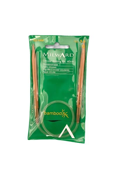 Milward Wılward Bamboo Misinalı Şiş 40 Cm No: 5,5 Made In Germany