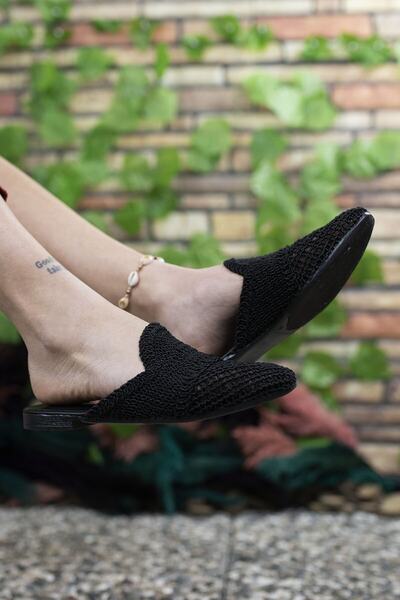 Riccon Women's Black Slippers001202