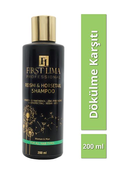First Lima Professional Reishi and Horsetail Shampoo - Anti-Spill and Growth Support 200ml