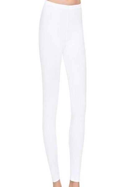 Tutku Elit Women's White Modal Elastane Long Tights Elt New Season