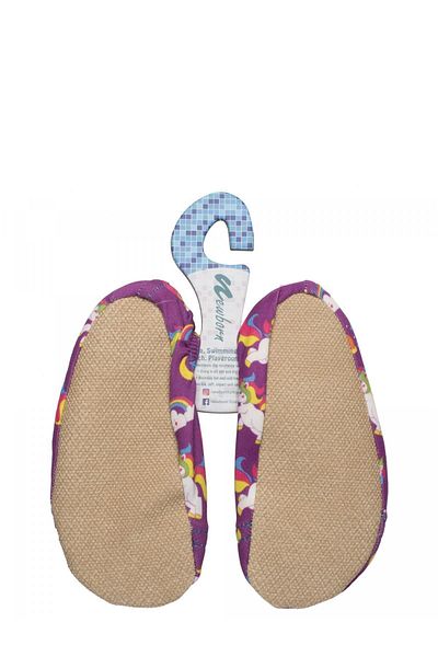 Newborn NAQ4010 Παιδικά Καρδιά Μονόκερος Μωβ Θαλάσσια Παπούτσια