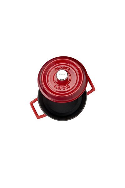 Lava Cast Iron Pot 10 cm Red Mini Pot