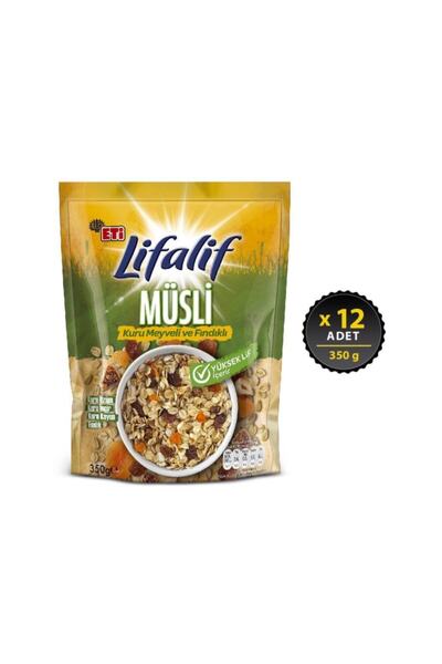 Eti Lifalif Kuru Meyveli Ve Fındıkli Müsli 350 g x 12 Adet