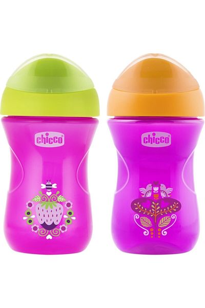 Chicco Pink Easy Baby Girl Cup - 266 Ml, 12 Months+