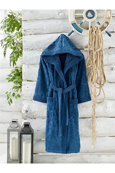 PHILIPPUS Bukle Jakarlı Kapşonlu Genç Bornoz