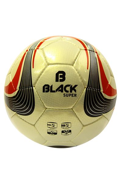 Povit B Black Size 4 Super Hand Stitched Football