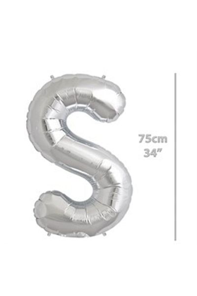 ECE PARTİ Foil Letter S Balloon 75cm (34 Inch)