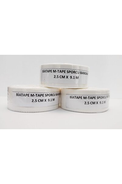 BiaTape M-tape Αθλητικός Επίδεσμος 3 Τεμάχια (2,5 εκ. X 9 μ. Έναντι 3 τεμαχίων)