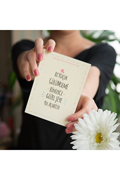 Bikutumutluluk Bi Küçük Gülümseme Mottolu Hediye Kartı