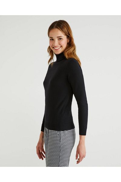 United Colors of Benetton Πουλόβερ Benetton με γιακά Merino