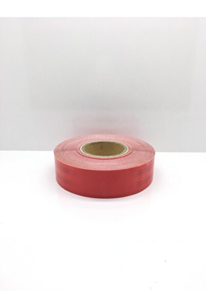 3M Pakkens Ece 104 Uyumlu Reflektif Şerit Reflektör Bant 50 Metre (1 Top) Kırmızı