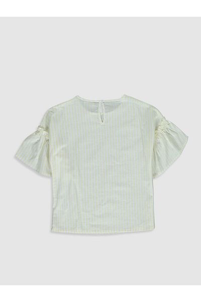 LC Waikiki Girl's Yellow Striped Lkf Blouse