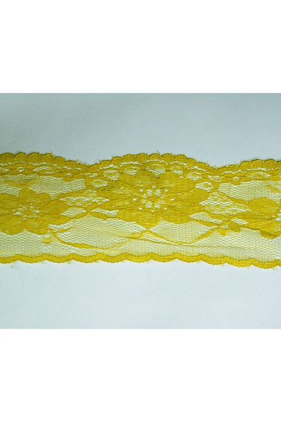 tuhafiyecimiz 5cm Width Dark Yellow Lace 5 Meter Ball - (730)