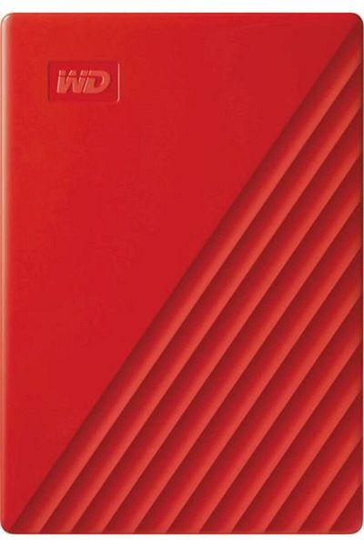 WD 4Tb My Passport Portable Drive 2.5", USB 3.2 Red