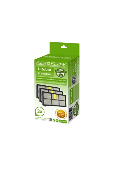 AeroFlow I-Robot Roomba Seria 800 - Pachet de 3 filtre