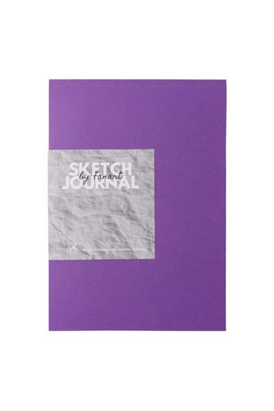 Fanart Sketch Journal A5 Ivory Paper Purple Cover Sketchbook