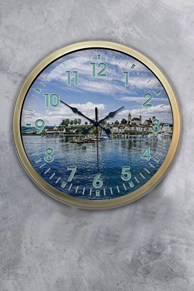 Dream Gift هدية ساعة حائط ليفكوسا معدنية عتيقة مقاس 40 سم