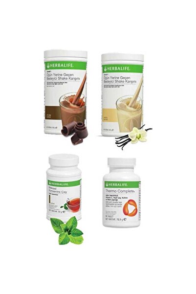 Herbalife Shake Karışımı  1 Vanilya 1 Çikolata 1 Klasik Çay 100 gr   1 Thermo
