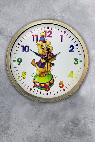 Kasva Concept Cadou 40 Cm Ceas de Perete Clovn Metal Vechi