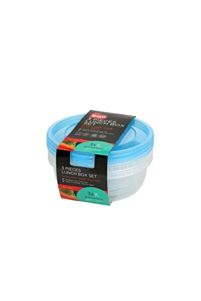 Bora Plastik Storage Container Round Set of 3 1 Liter - Bo551