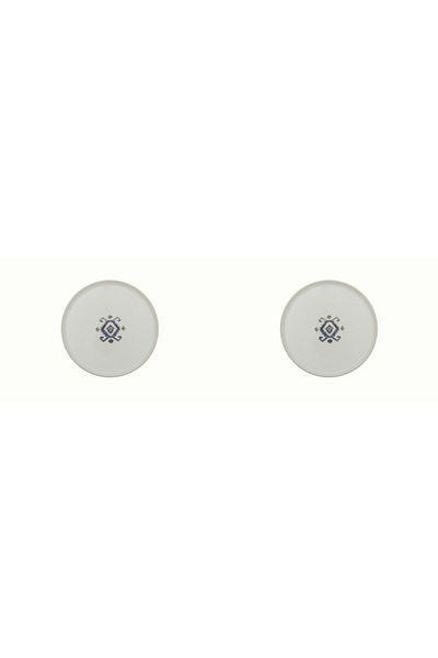 Porland Arabesque Pattern Flat Plate 21cm Set of 2