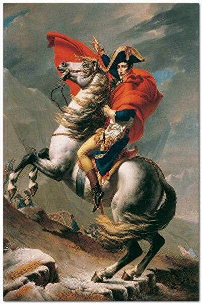 Cakatablo Ahşap Tablo Napoleon Bonaparte Savaş Meydanında (25x35 Cm Boyut)