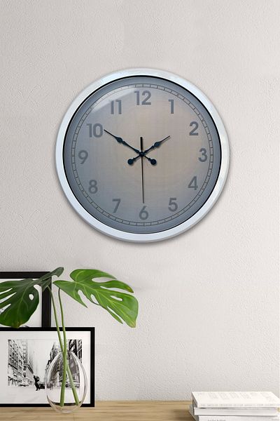 Kasva Concept Gift 40 cm White Metal Classic Wall Clock