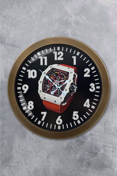 Kasva Concept 36 cm Antique Metal Style Wall Clock