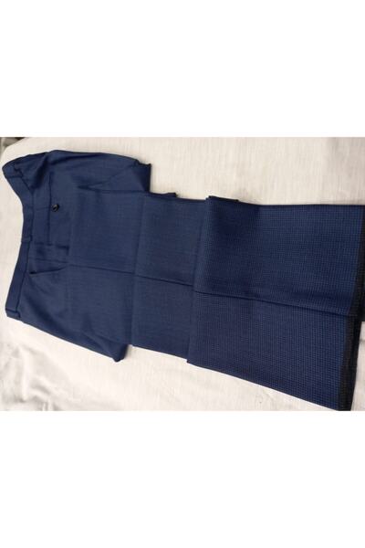 Emin Kumas Giyim Erkek Mavi Mevsimlik Kumaş Pantolon