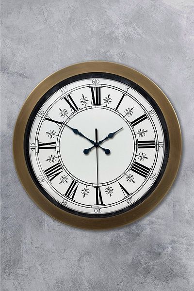 Kasva Concept Cadou 36 Cm Ceas de Perete Model Metal Vechi